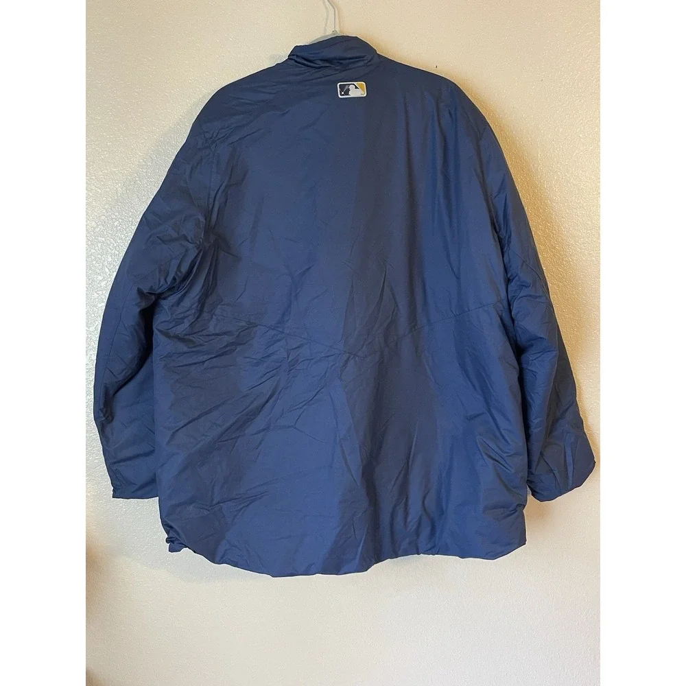 Men's 2XL NWT‎ Milwaukee Brewers Nike Dugout Full Zip Jacket Navy